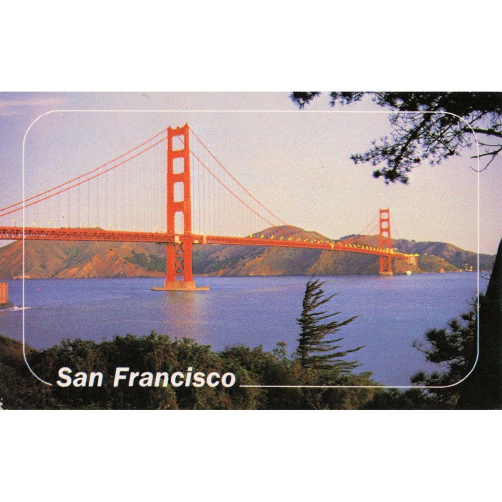 Golden Gate Bridge San Francisco California Postcard Steve August 3US CA 902 - Picture 1 of 2